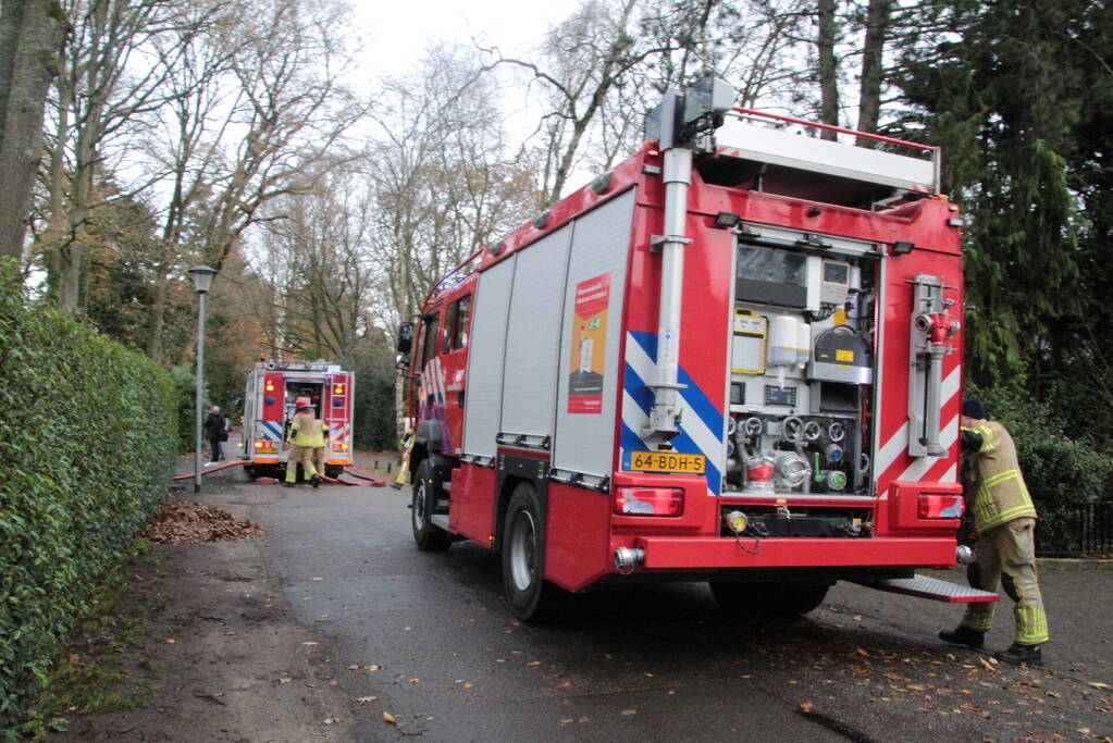 Flinke rookontwikkeling bij brand in vrijstaande villa