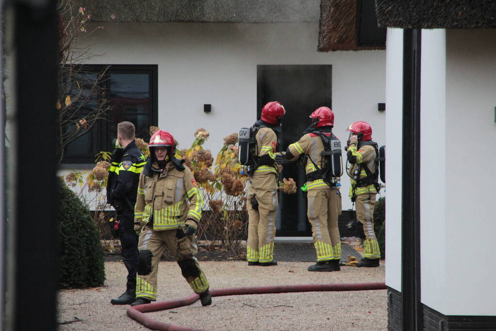 Flinke rookontwikkeling bij brand in vrijstaande villa