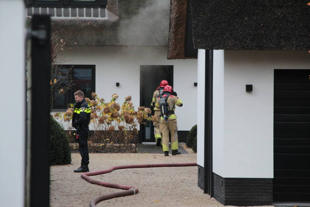 Flinke rookontwikkeling bij brand in vrijstaande villa