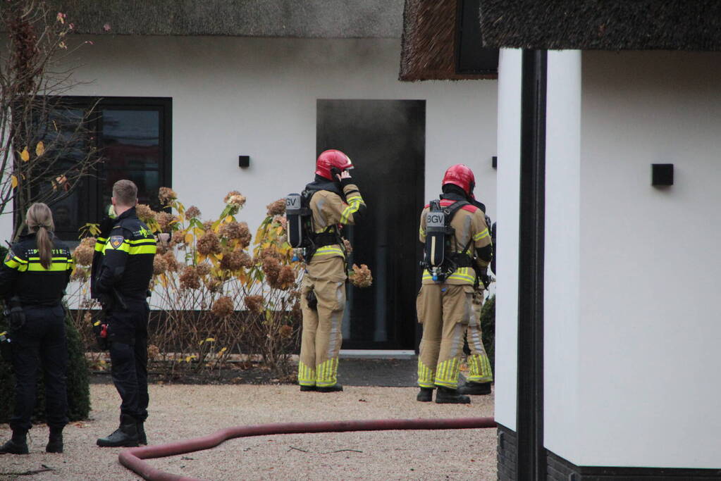 Flinke rookontwikkeling bij brand in vrijstaande villa