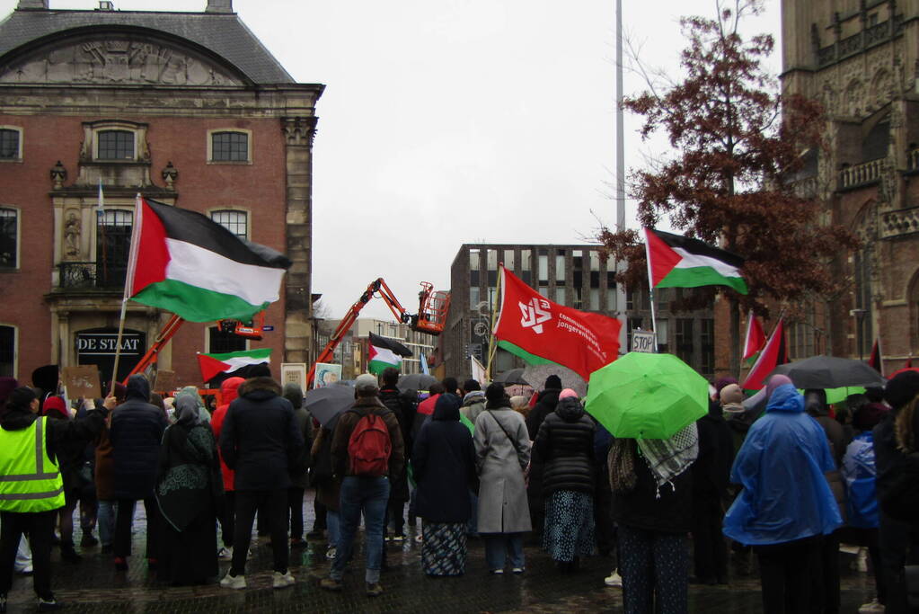 Grote opkomst bij Pro Palestina demonstratie