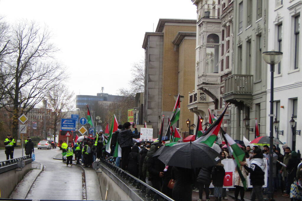 Grote opkomst bij Pro Palestina demonstratie