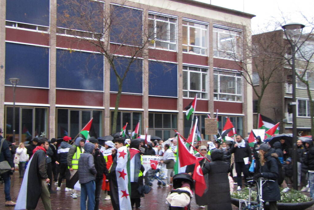 Grote opkomst bij Pro Palestina demonstratie