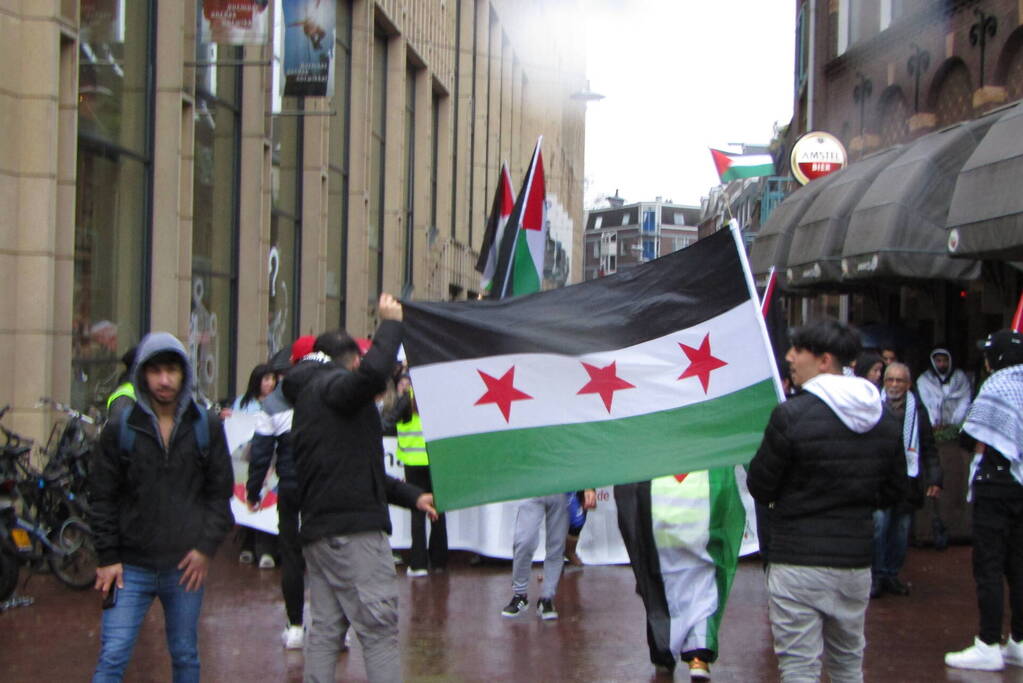 Grote opkomst bij Pro Palestina demonstratie