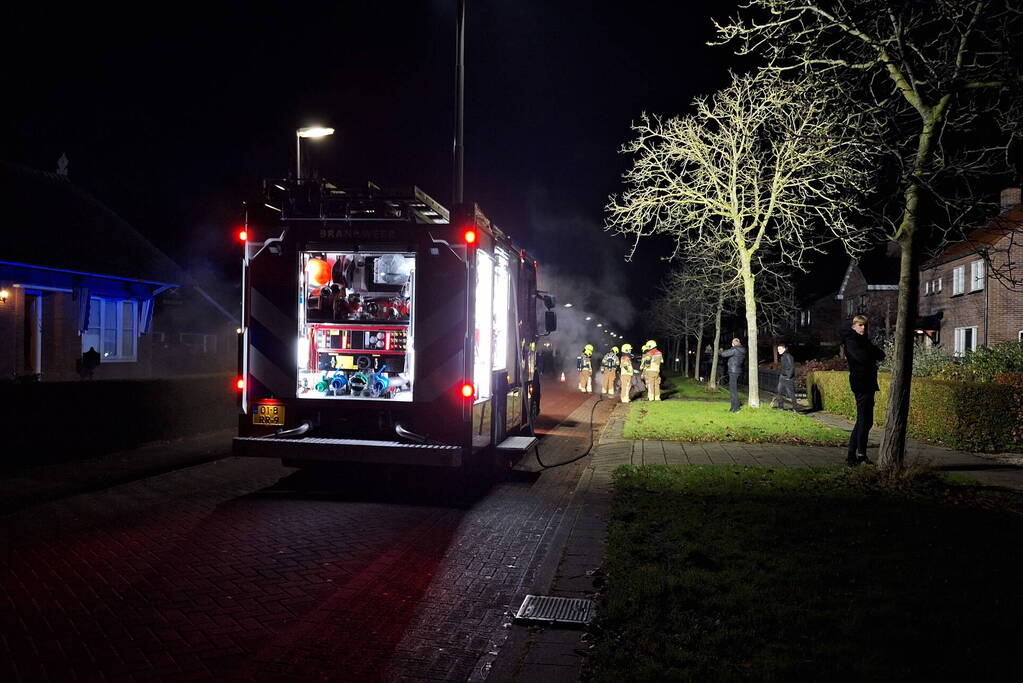 Scooter volledig verwoest door brand