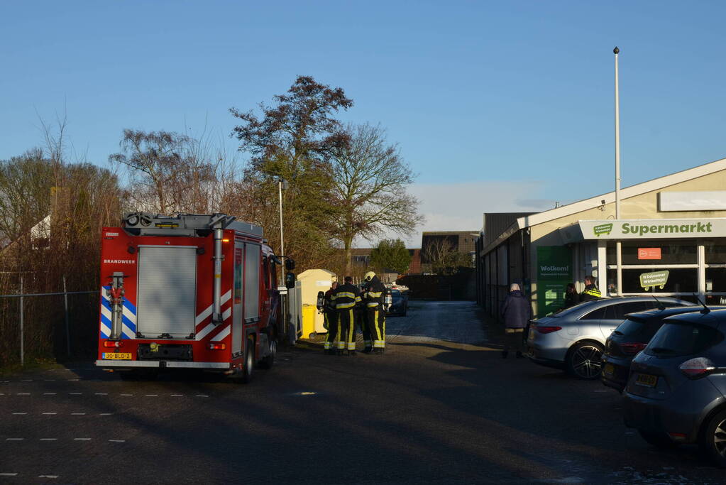 Mogelijk brand in supermarkt