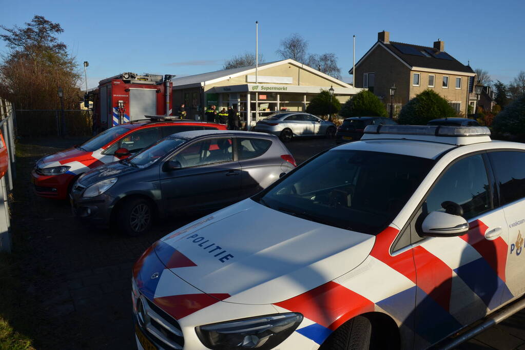 Mogelijk brand in supermarkt