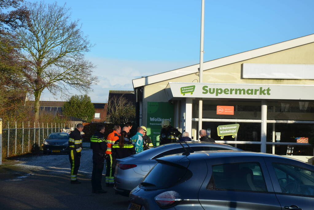 Mogelijk brand in supermarkt