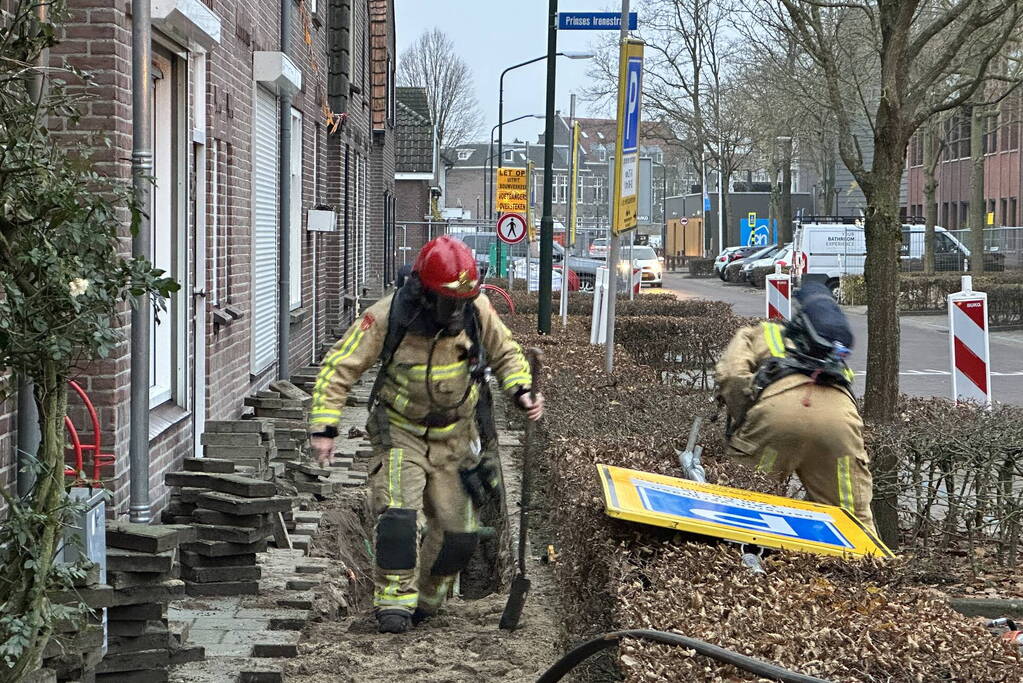 Gaslekkage door graafwerkzaamheden