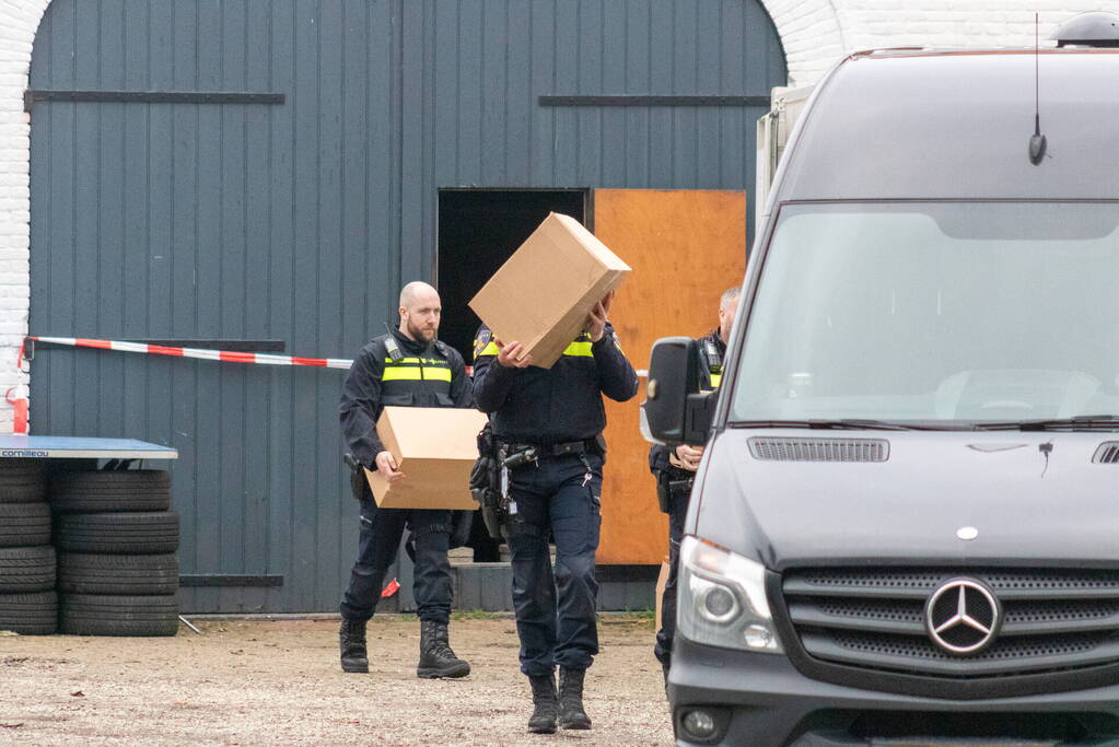 Drugslab op boerderij ontmanteld