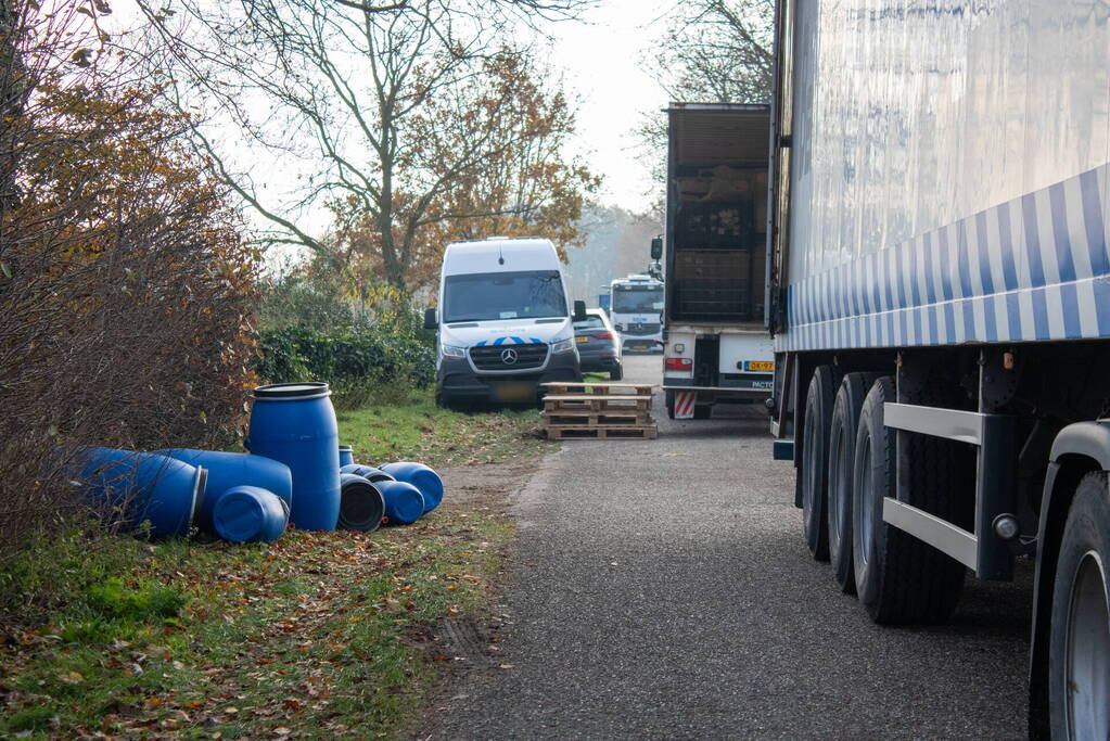 Politie verwijdert laatste drugsafval uit drugslab