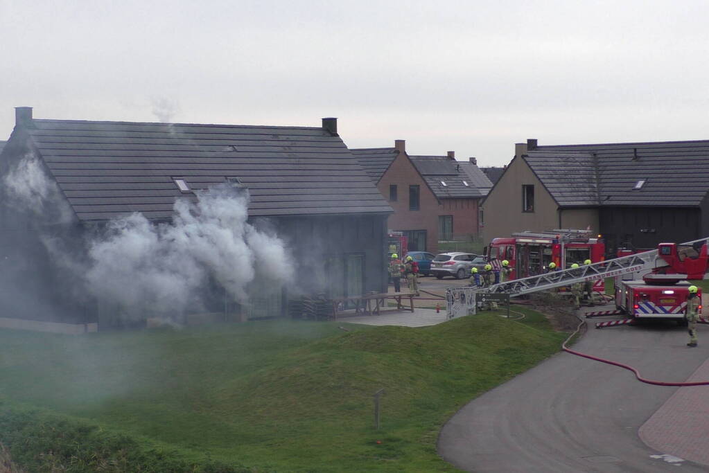 Felle brand in sauna van vakantiewoning