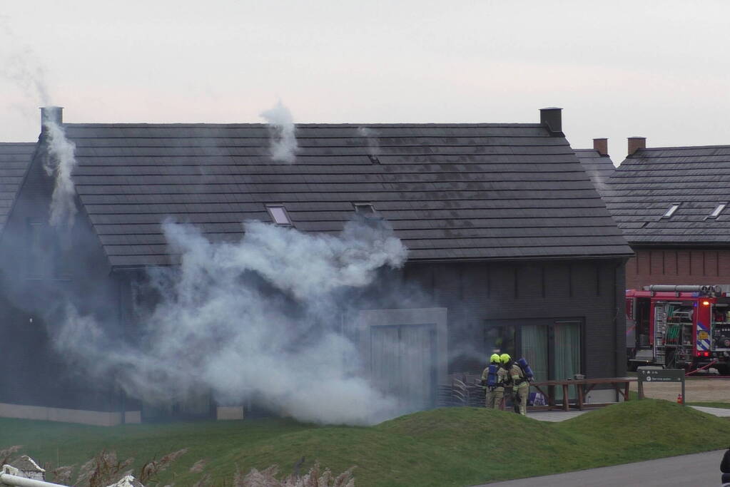 Felle brand in sauna van vakantiewoning