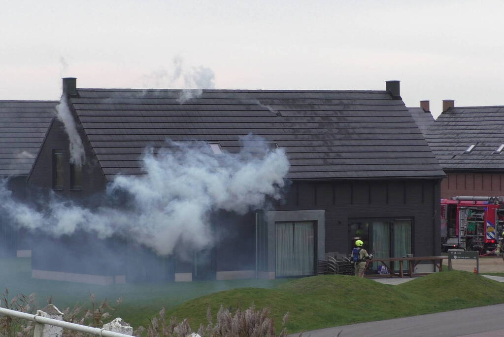 Felle brand in sauna van vakantiewoning