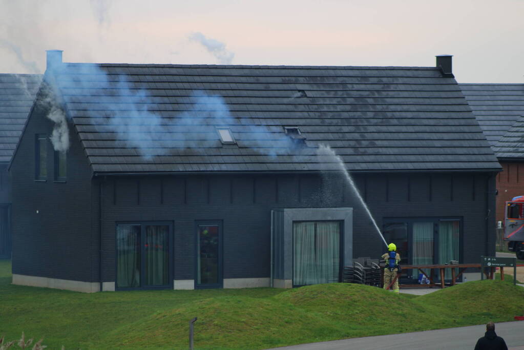 Felle brand in sauna van vakantiewoning