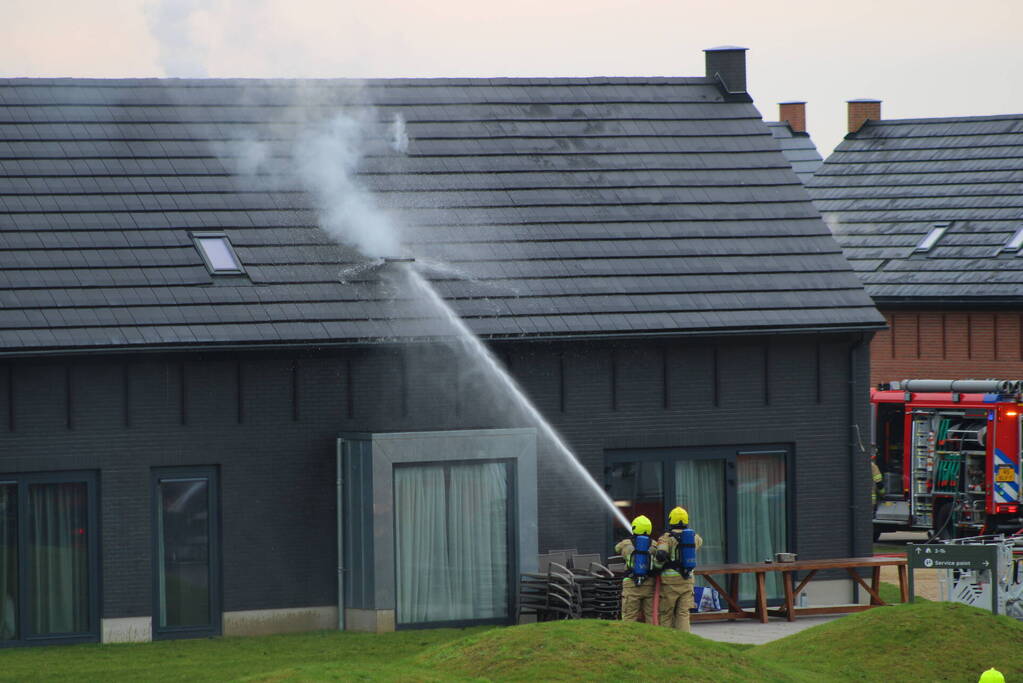 Felle brand in sauna van vakantiewoning