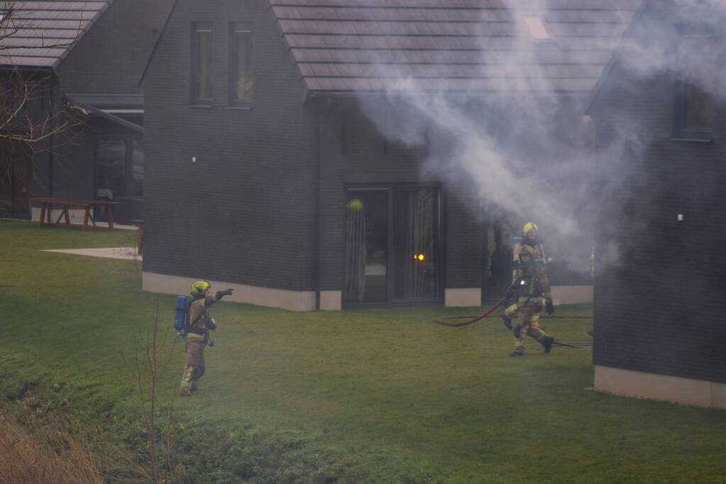 Felle brand in sauna van vakantiewoning