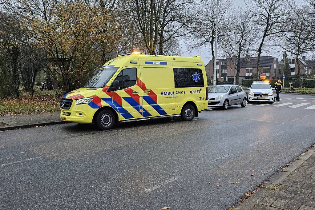 Fietser aangereden bij rotonde