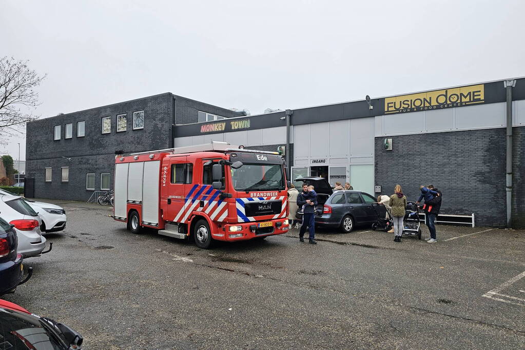 Speelparadijs ontruimd vanwege keukenbrand