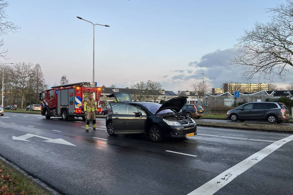 Autobrand snel onder controle