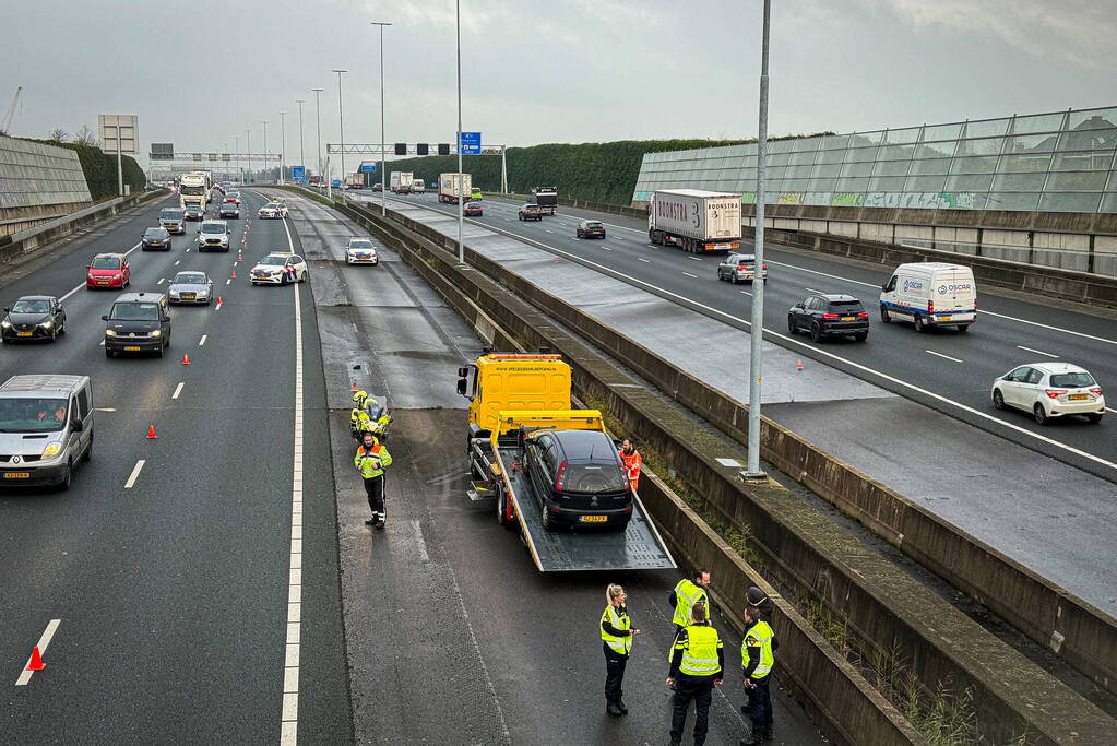 Eenzijdig ongeval op de snelweg