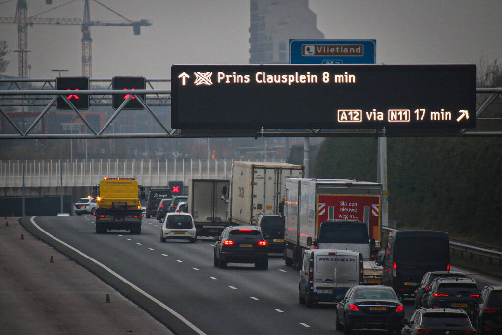 Eenzijdig ongeval op de snelweg