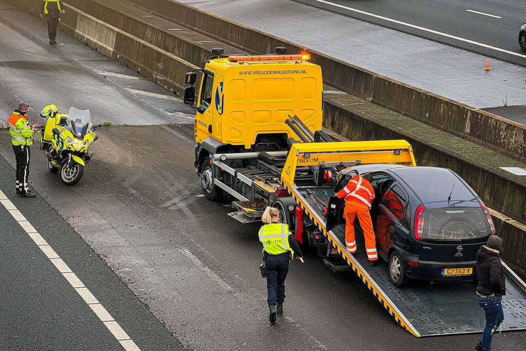 Eenzijdig ongeval op de snelweg