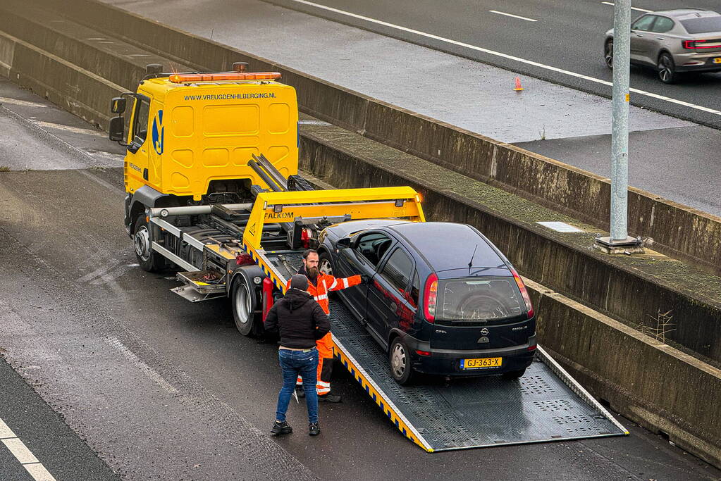 Eenzijdig ongeval op de snelweg