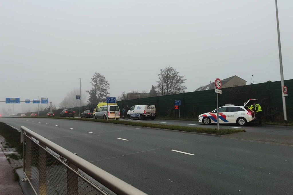 Auto en bestelbus betrokken bij ongeval