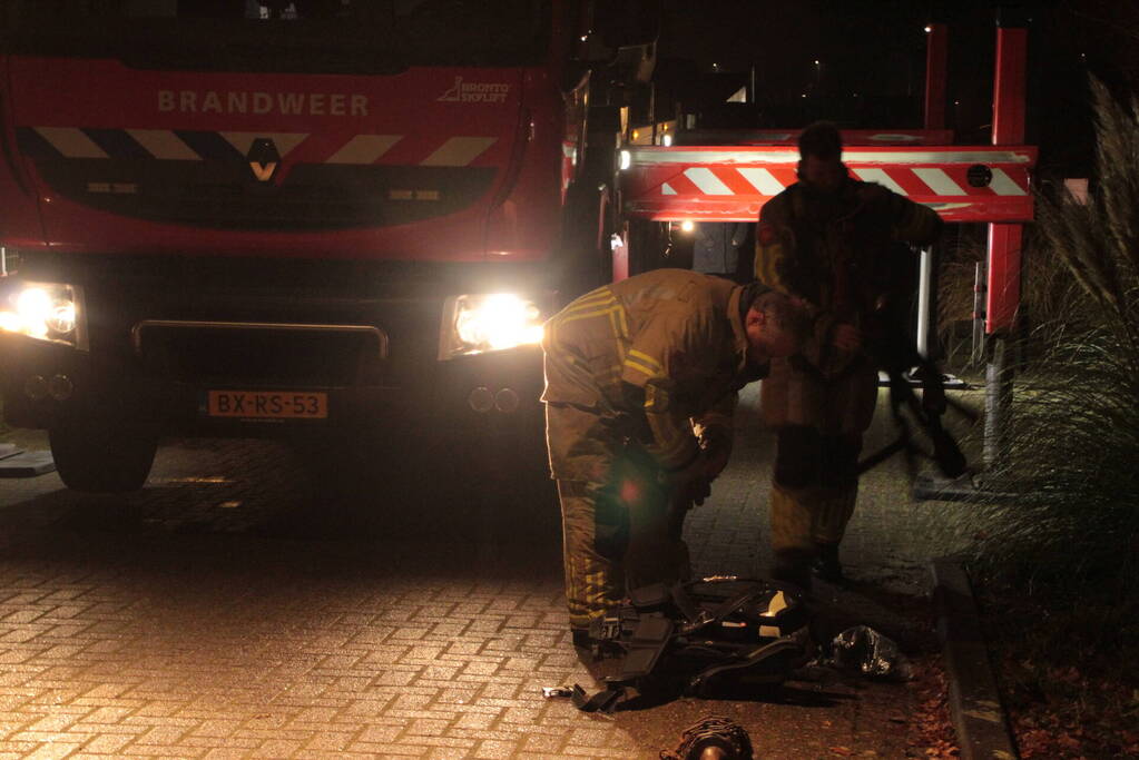 Schoorsteenbrand bij woonboerderij