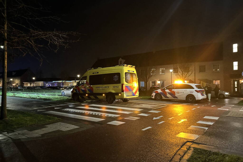 Bezorger en fietser in botsing op fietspad