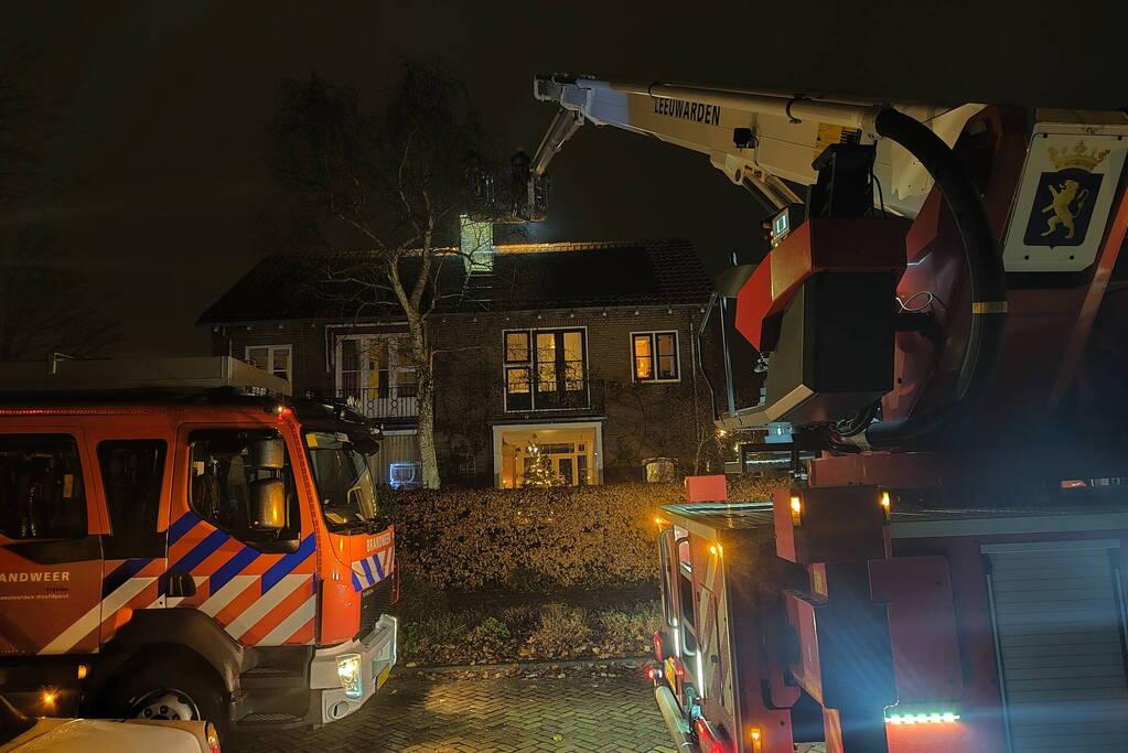 Brandweer ingezet voor schoorsteenbrand