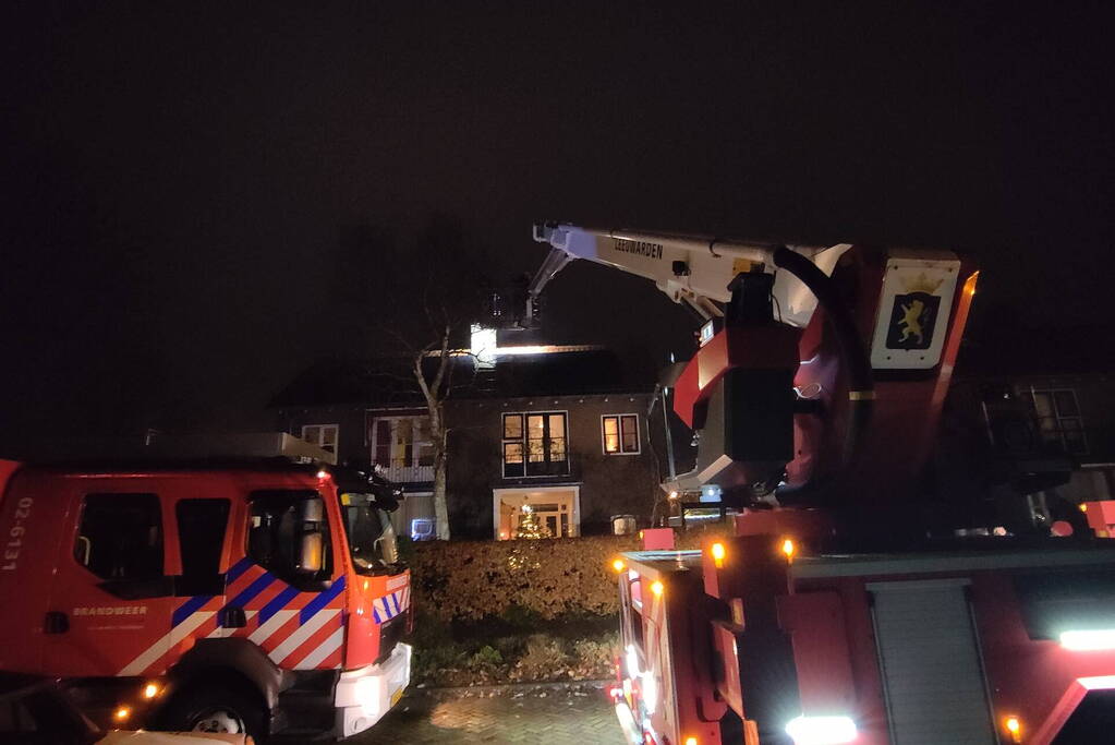 Brandweer ingezet voor schoorsteenbrand