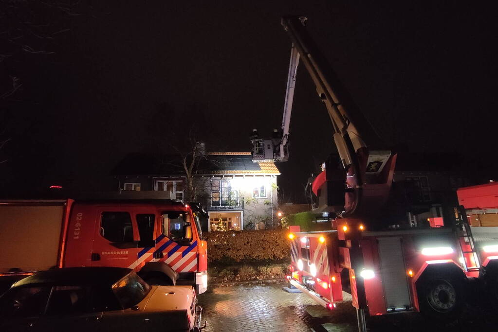 Brandweer ingezet voor schoorsteenbrand