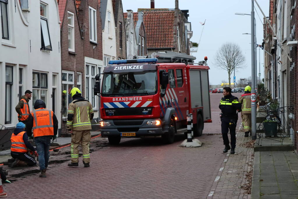 Gaslekkage door aanleg van glasvezel