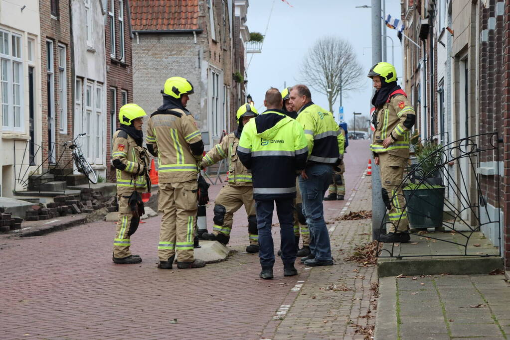 Gaslekkage door aanleg van glasvezel