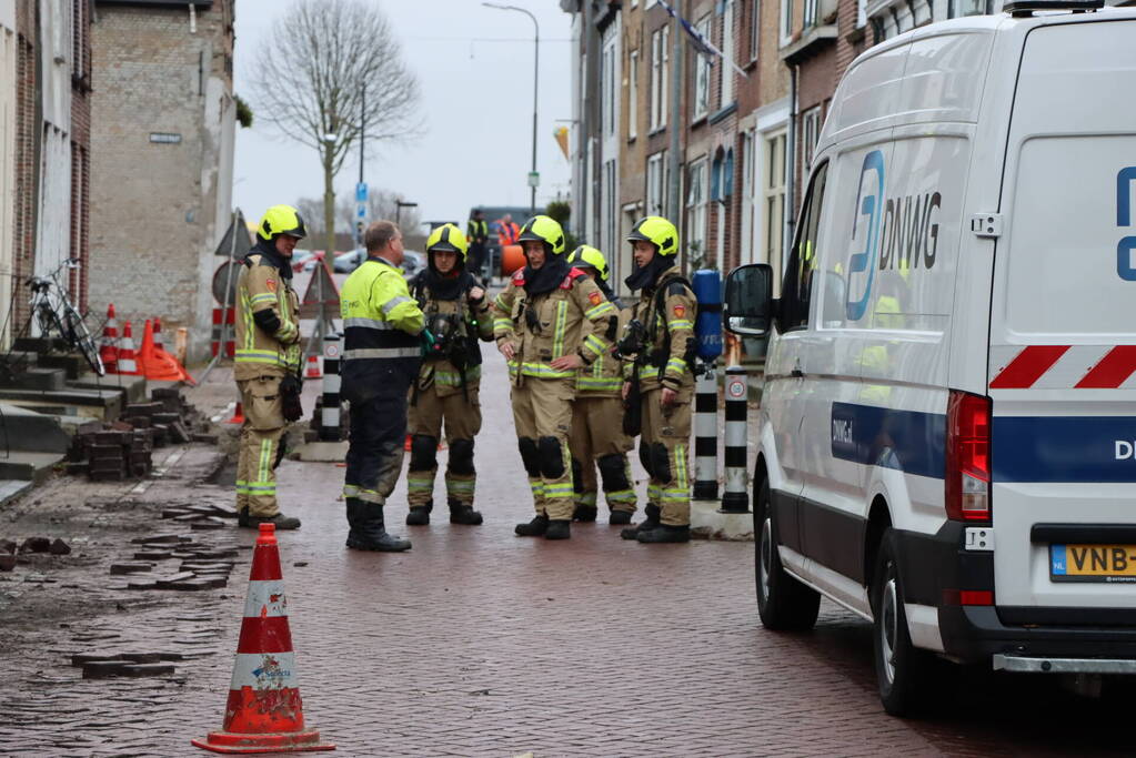 Gaslekkage door aanleg van glasvezel