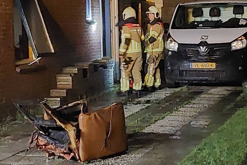 Elektrische stoel vat vlam in woning