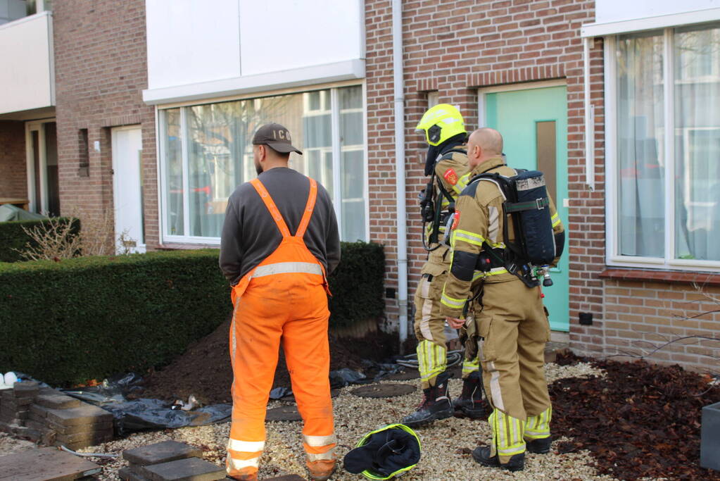 Gaslekkage door werkzaamheden