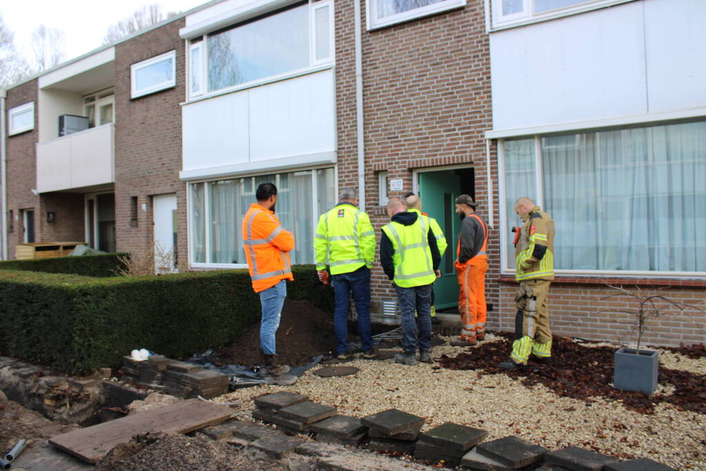 Gaslekkage door werkzaamheden