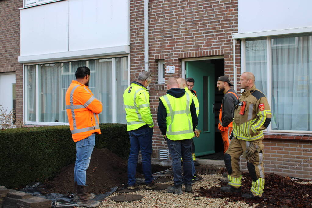 Gaslekkage door werkzaamheden