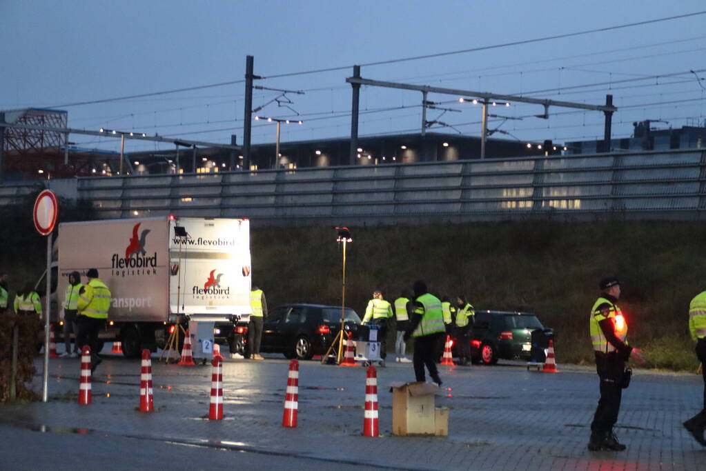 Politie houdt verkeerscontrole