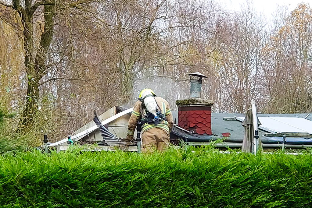 Brand in tuinhuis op volkstuincomplex