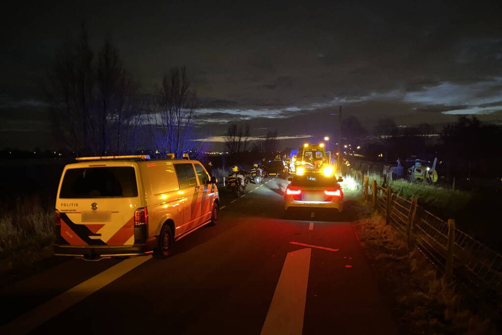 Motorrijdster overleden bij ongeval