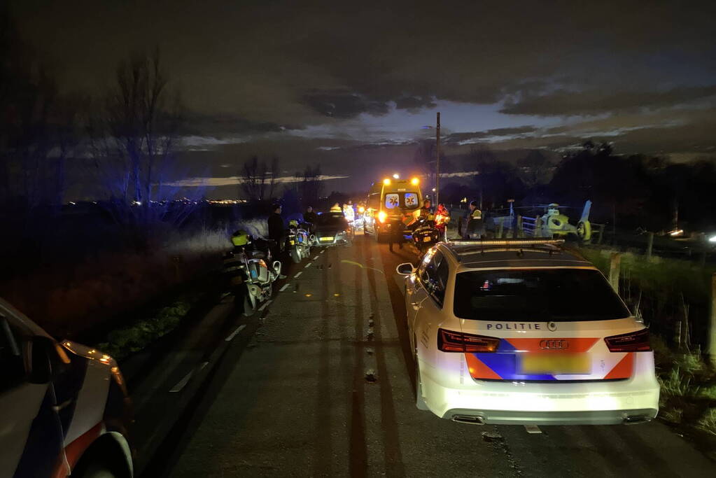 Motorrijdster overleden bij ongeval