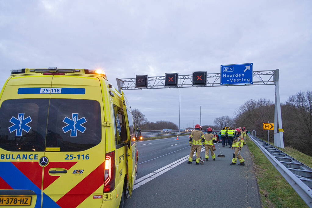 Gewonde bij ongeval tussen bestelbus en auto