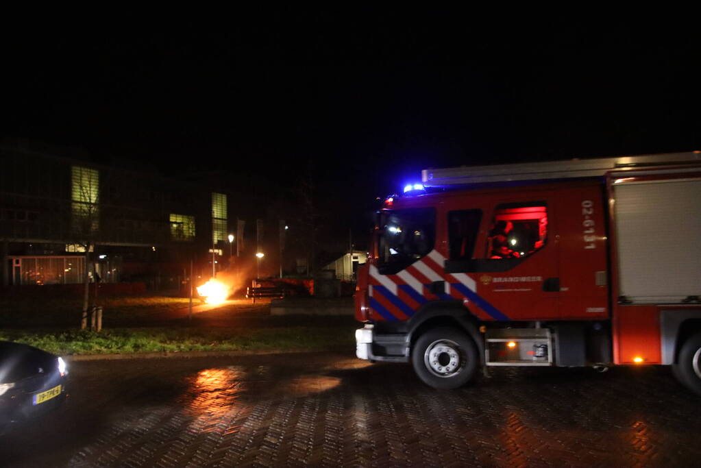 Opnieuw bank in brand