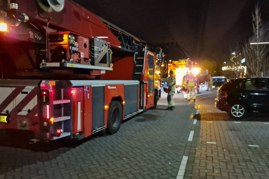 Brandweer controleert sauna van hotel op brand