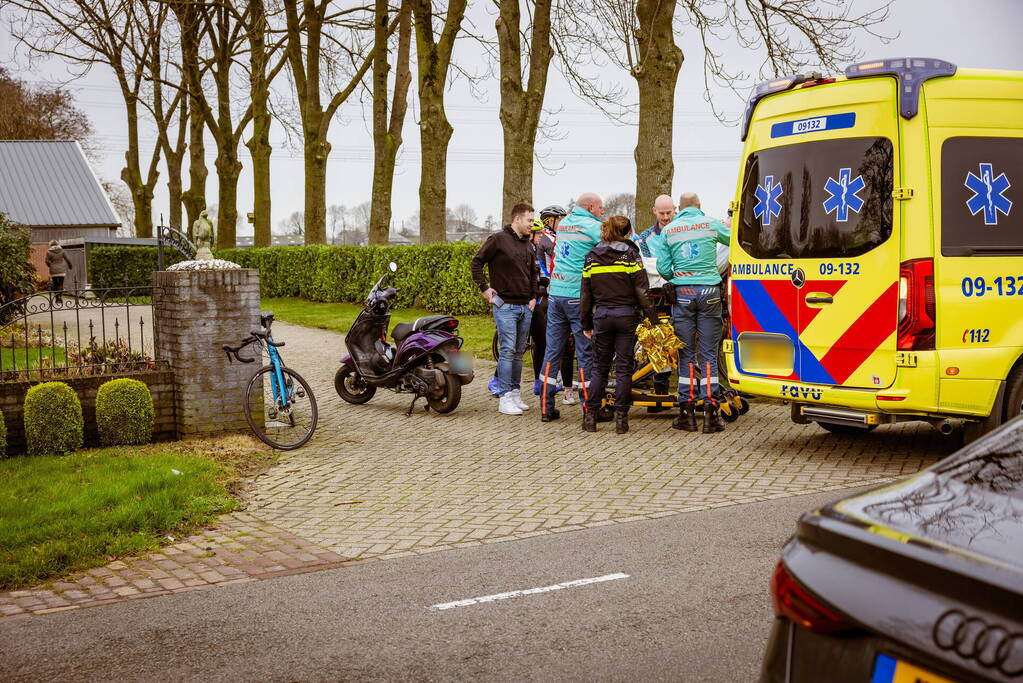 Wielrenner gewond na val