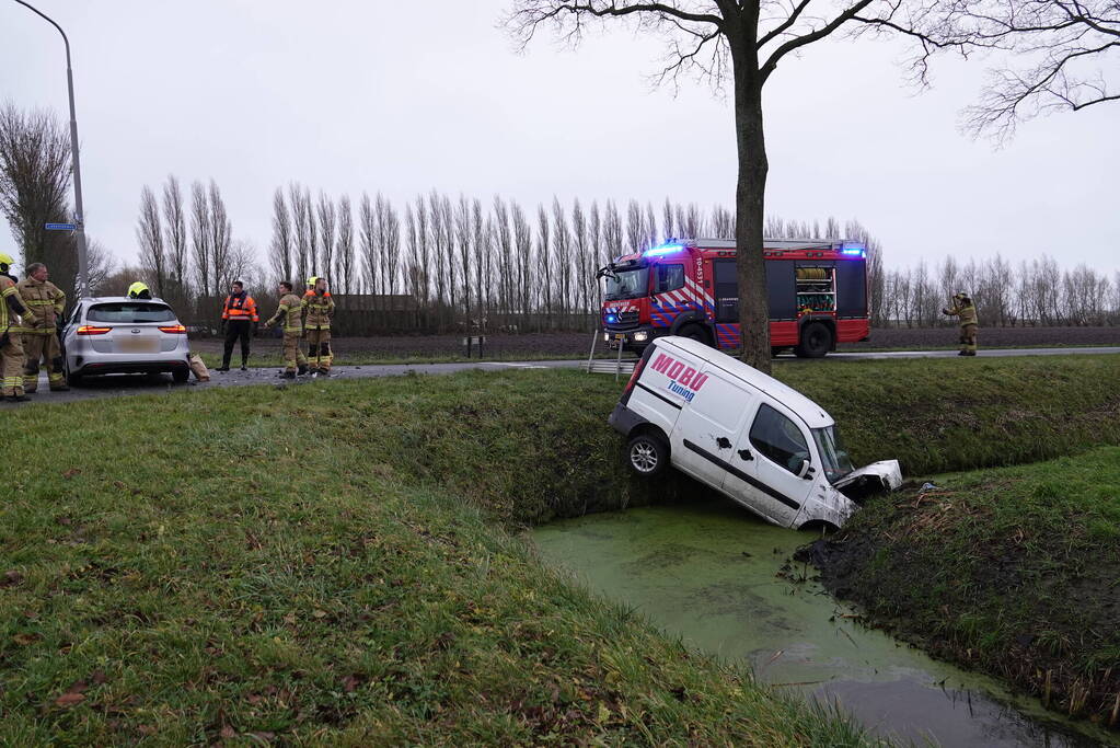 Drie gewonden bij ongeval op kruising